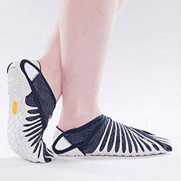 Vibram Unisex Furoshiki Walking Yoga Fitness Shoe Jeans Sz M In White, Jean - Picture 2 of 13